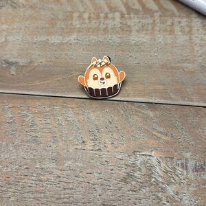 Disney Munchlings pin, Dale as a dark chocolate ganache truffle cupcake